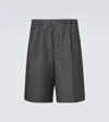 Plan C Wool Shorts In Black