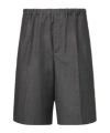Plan C Wool Shorts In Gray