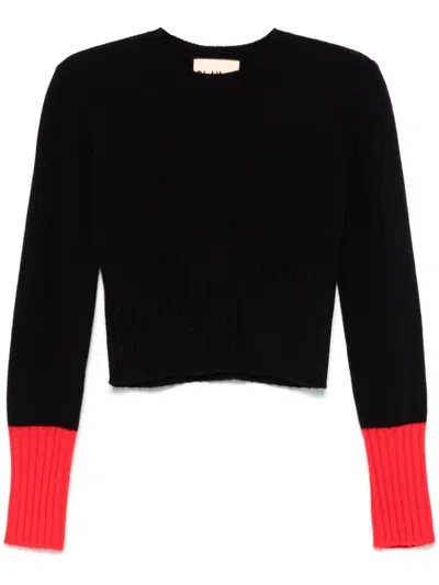 Plan C Wool Jumper In Black