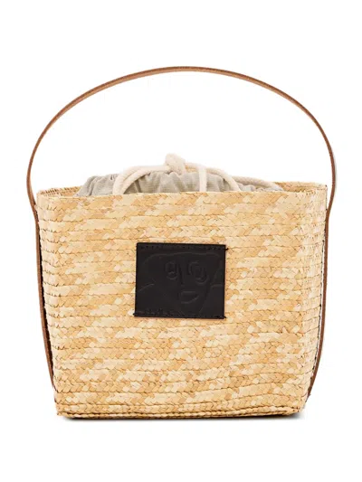 Plan C Woven-raffia Tote Bag