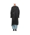 Plan C Wrap-design Coat In Black