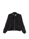 Plan C Zipped Jacket In Black