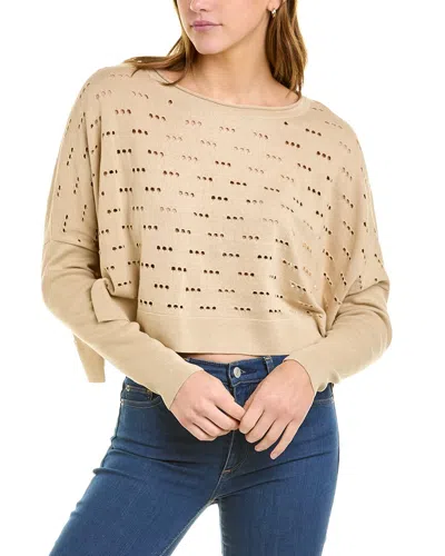 Planet 3 Hole Punch Sweater In Beige