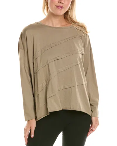 Planet Boxy Tucked T-shirt In Brown