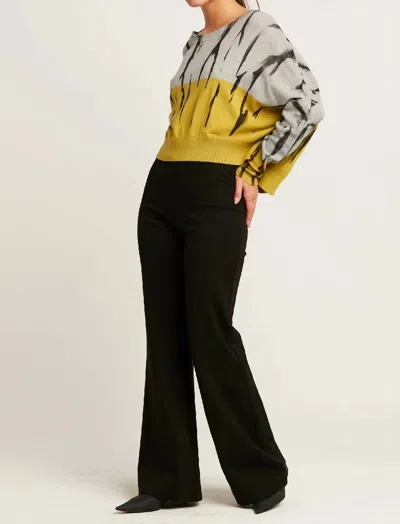 Planet By Lauren G Bell Bottom Pant In Black