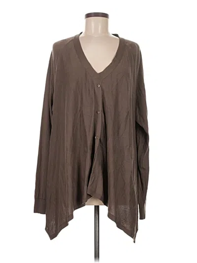 Pre-owned Planet By Lauren G Cardigan Sweater In Brown