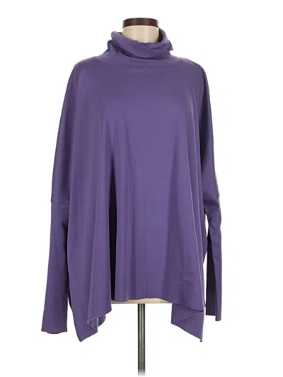 Pre-owned Planet By Lauren G Long Sleeve Turtleneck In Purple
