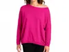 Planet By Lauren G Off Shoulder Top In Lipstick In Pink