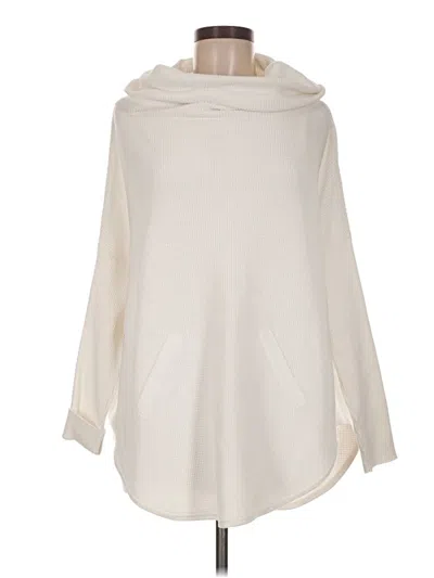 Pre-owned Planet By Lauren G Poncho In Ivory