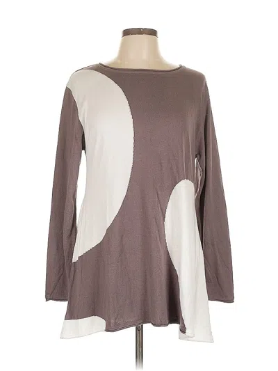 Pre-owned Planet By Lauren G Pullover Sweater In Brown