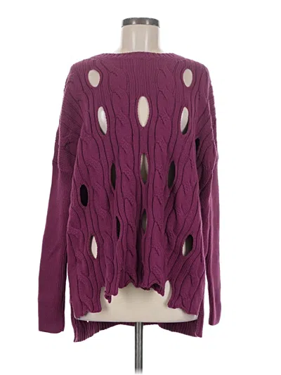 Pre-owned Planet By Lauren G Pullover Sweater In Purple