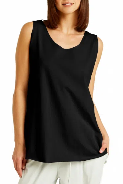 Planet By Lauren G Shirtail Tank In Black