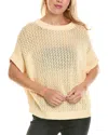 Planet Crochet Pullover In Yellow
