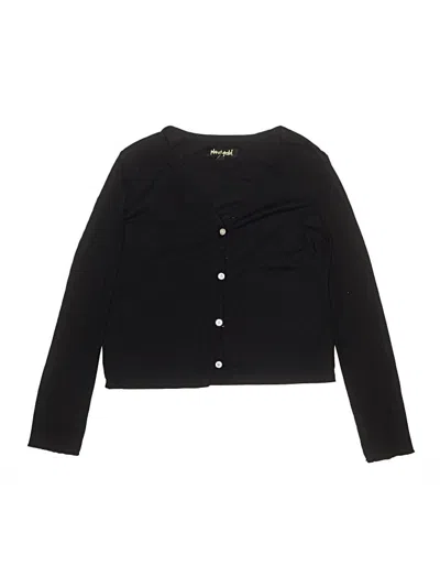 Pre-owned Planet Gold Kids' Cardigan Sweater In Black