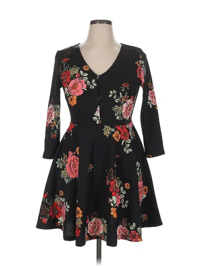 Pre-owned Planet Gold Casual Dress In Black