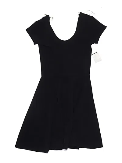 Planet Gold Casual Dress In Black