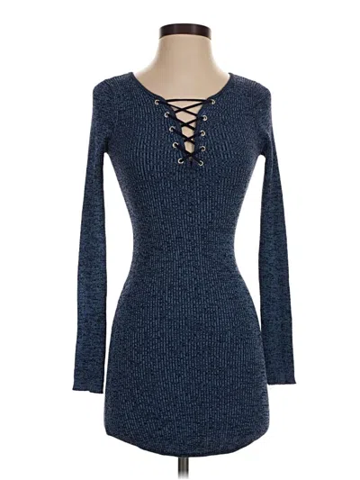 Pre-owned Planet Gold Casual Dress In Blue