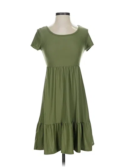 Pre-owned Planet Gold Casual Dress In Green