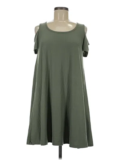 Pre-owned Planet Gold Casual Dress In Green