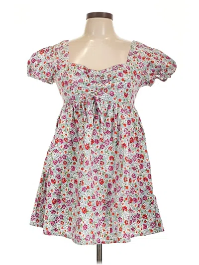 Pre-owned Planet Gold Casual Dress In White