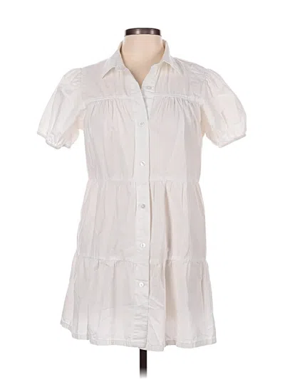 Pre-owned Planet Gold Casual Dress In White
