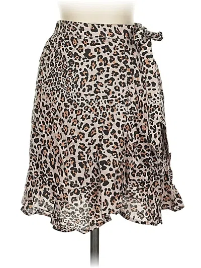 Pre-owned Planet Gold Casual Skirt In Brown