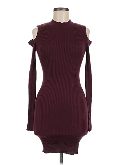 Pre-owned Planet Gold Cocktail Dress In Burgundy