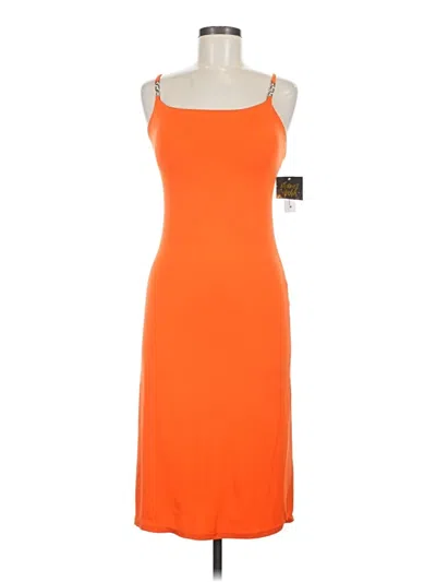 Pre-owned Planet Gold Cocktail Dress In Orange