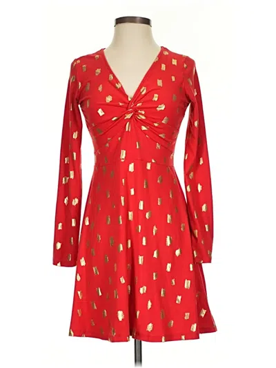 Pre-owned Planet Gold Cocktail Dress In Red