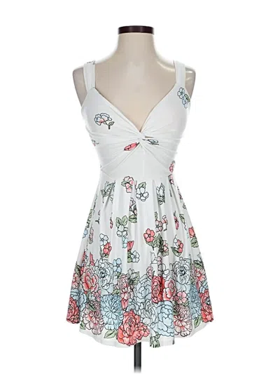 Pre-owned Planet Gold Cocktail Dress In White