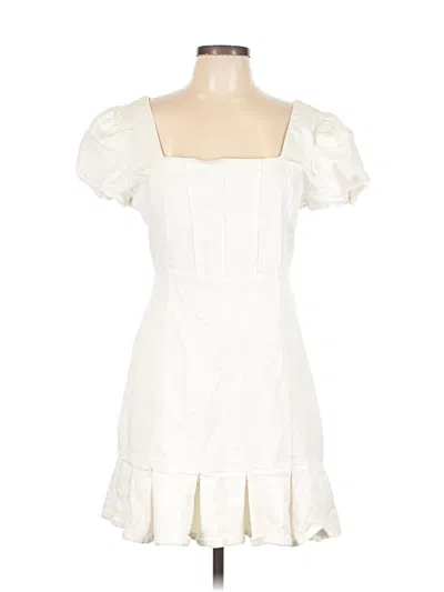Pre-owned Planet Gold Cocktail Dress In White
