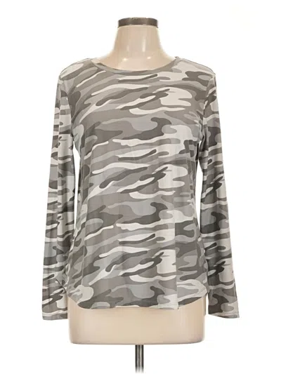 Pre-owned Planet Gold Long Sleeve T-shirt In Gray