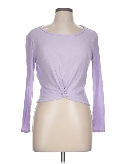 Pre-owned Planet Gold Long Sleeve T-shirt In Purple