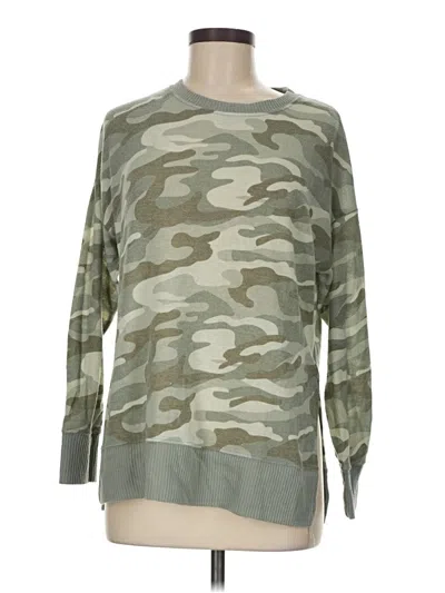Pre-owned Planet Gold Pullover Sweater In Green