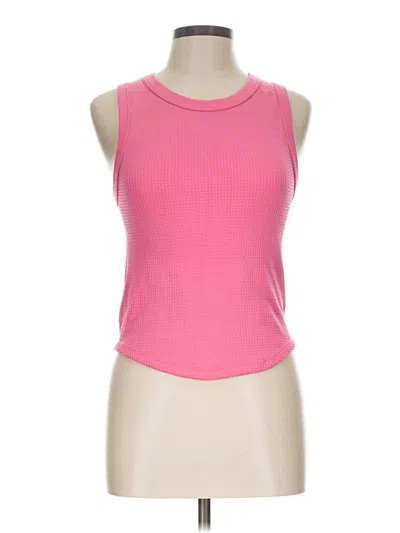 Pre-owned Planet Gold Sleeveless Top Pink Halter Neckline Tops