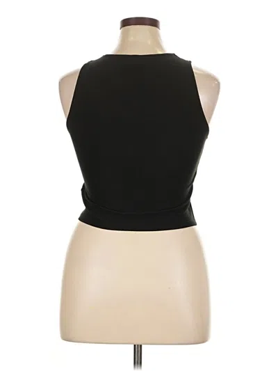 Pre-owned Planet Gold Tank Top Black Halter Neckline Tops