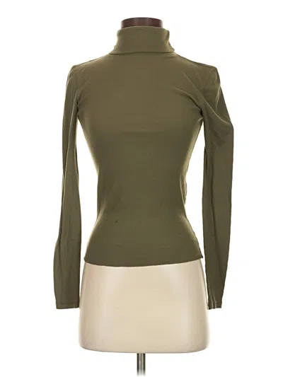 Pre-owned Planet Gold Turtleneck Sweater In Green