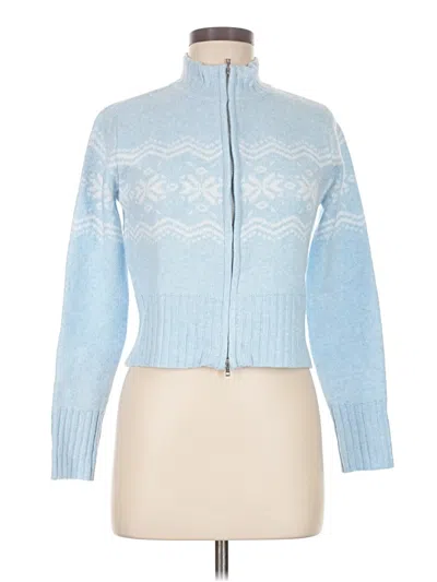 Planet Heart Cardigan Sweater In Blue