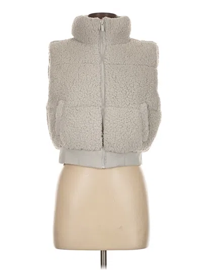 Pre-owned Planet Heart Faux Fur Vest In Gray