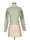 Planet Heart Long Sleeve Top Green Turtleneck Tops In Green