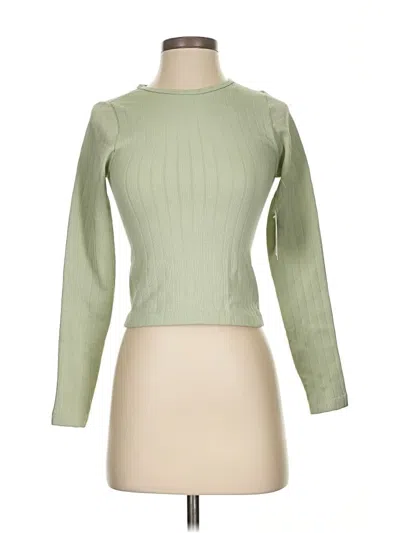 Planet Heart Long Sleeve Top Green Turtleneck Tops