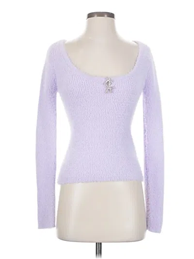 Pre-owned Planet Heart Pullover Sweater In Purple