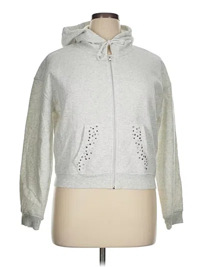 Pre-owned Planet Heart Zip Up Hoodie In Silver