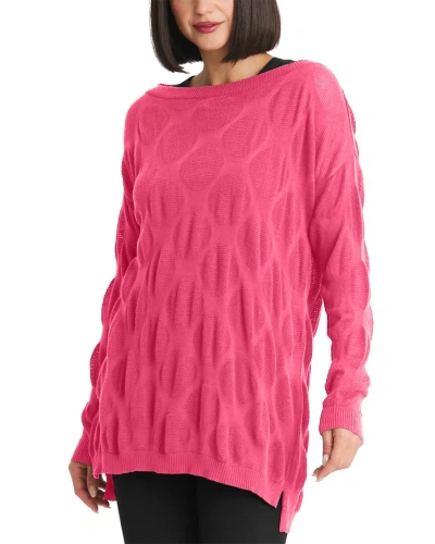 Planet Jacquard Sweater In Pink