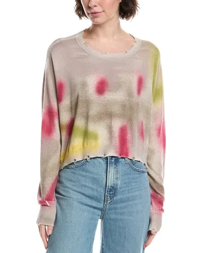 Planet Mini Spray Can Cropped Sweatshirt In Green