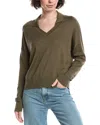 Planet Preppy Collared Sweater In Green