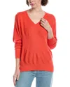 Planet Summer V-neck Sweater In Red
