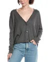 Planet Tattered Cardigan In Gray