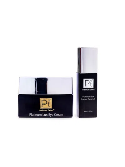 Platinum Delux Women's 2-piece Platinum Lux Instant Face Lift Set In Cream