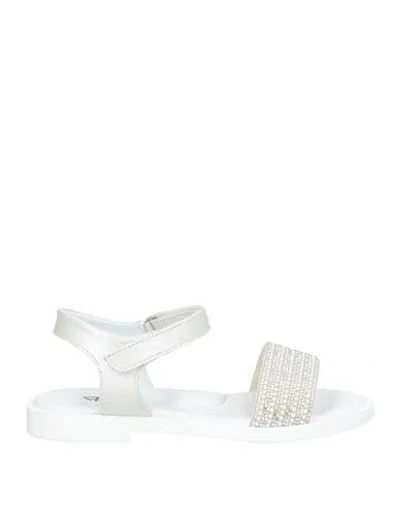 Platis Babies'  Toddler Girl Sandals White Size 9.5c Leather